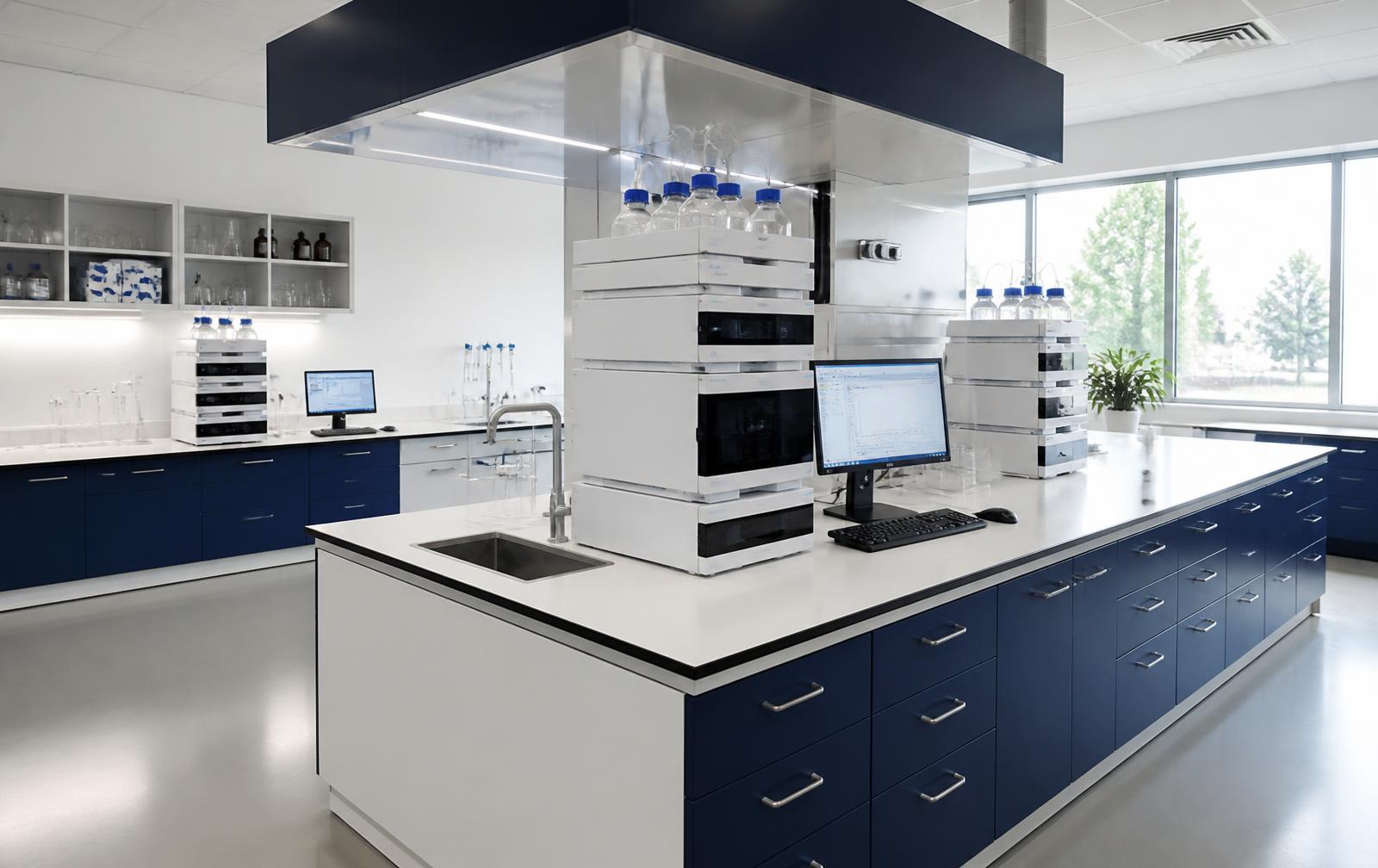 Analytical laboratory workspace